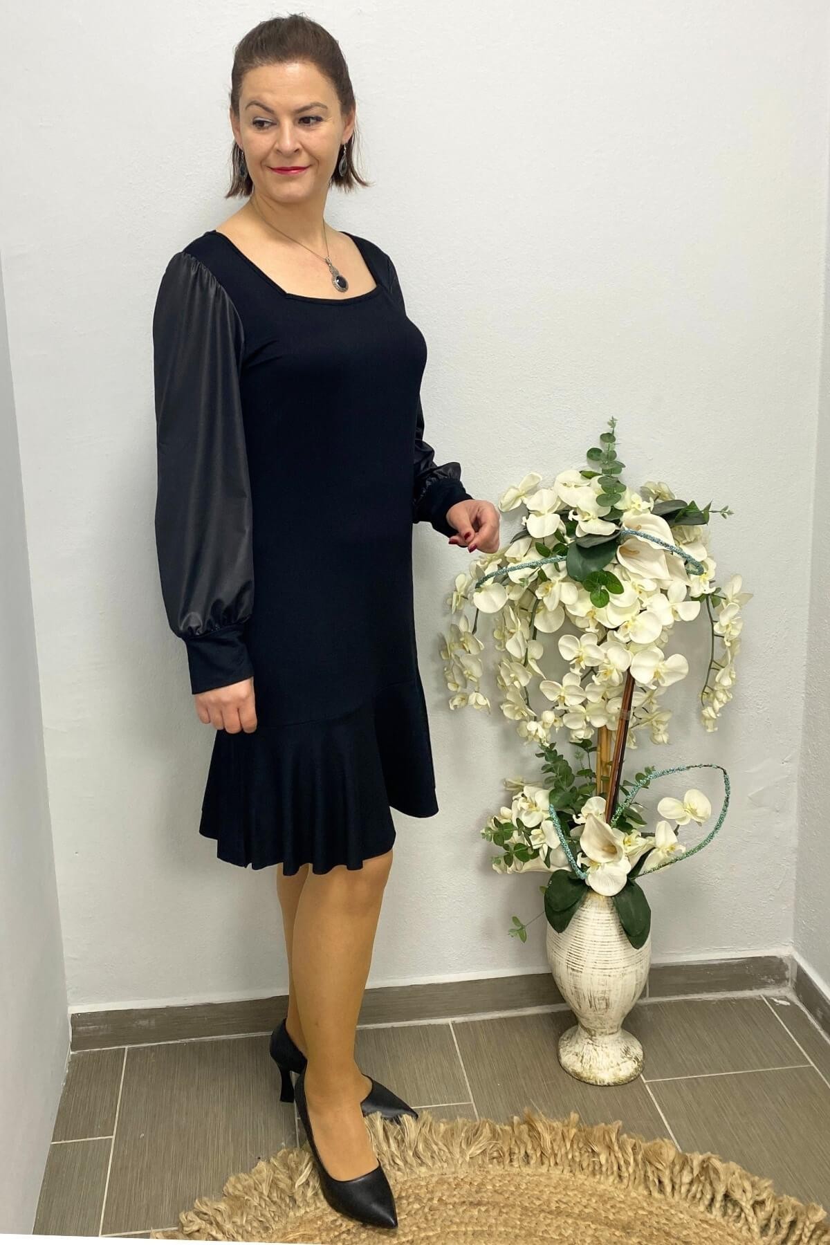 Kadın Siyah Queen Elbise