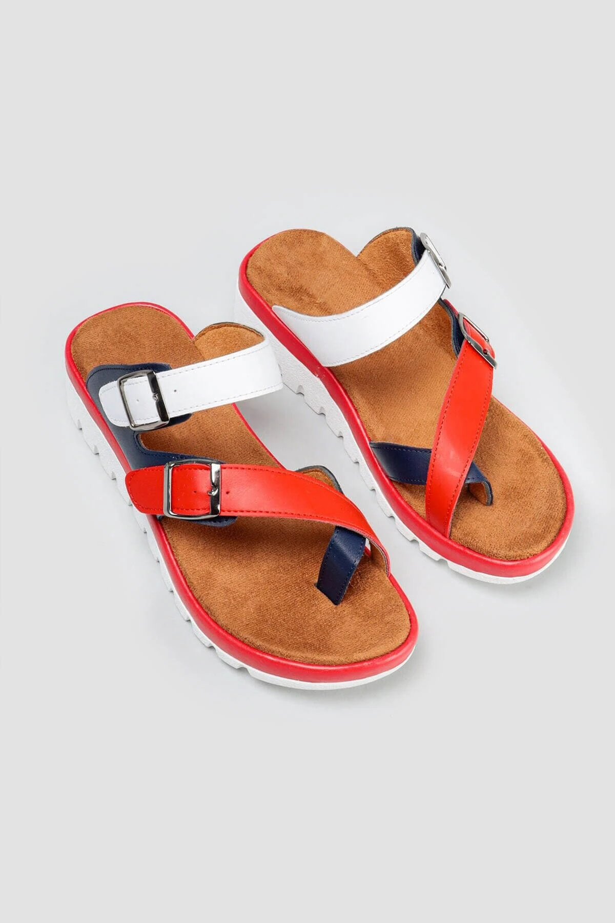 Kadın Lacivert Beyaz Comfort Terlik