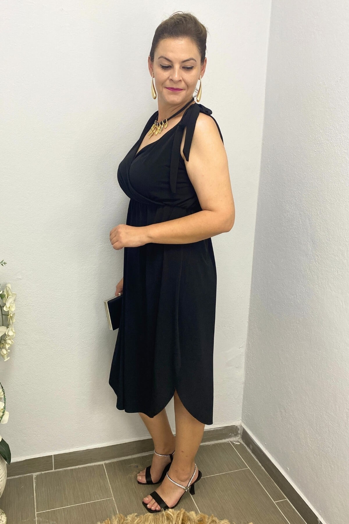 Kadın Siyah Helen Elbise