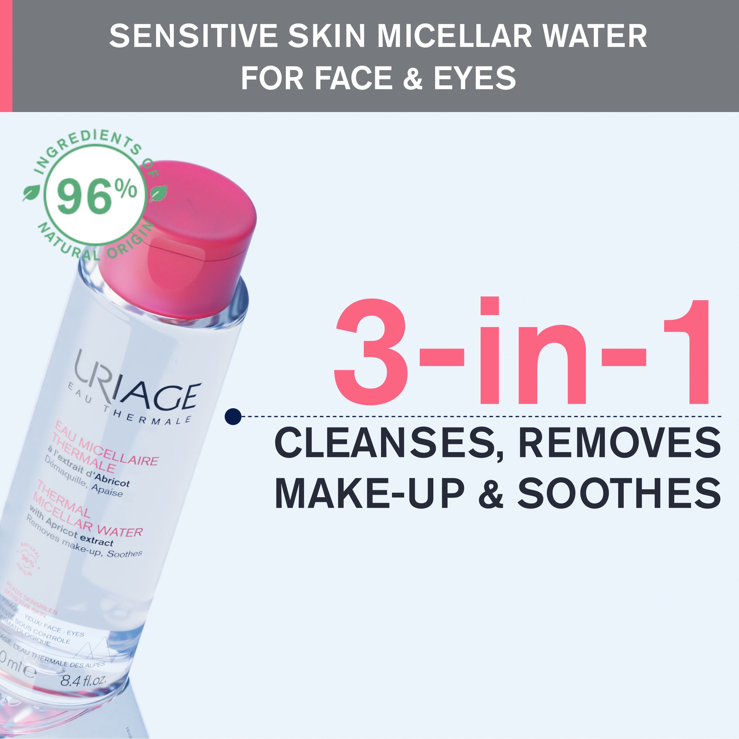 Eau Thermale Hassas Ciltler Makyaj Temizleme Suyu 250 ml