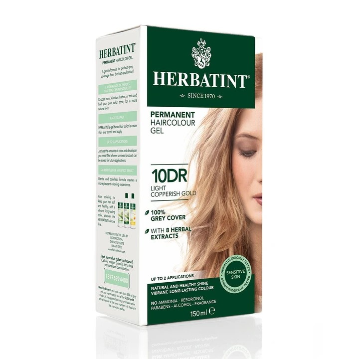 10DR Light Copperish Gold - Açık Bakır Altın Bitkisel Saç Boyası