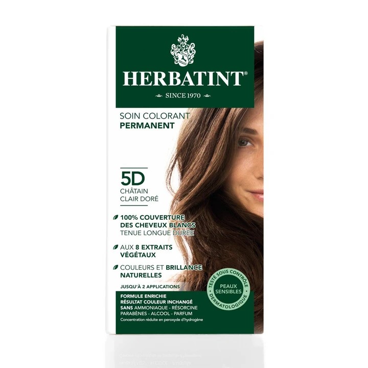 5D Light Golden Chestnut - Açık Altın Kestane Bitkisel Saç Boyası