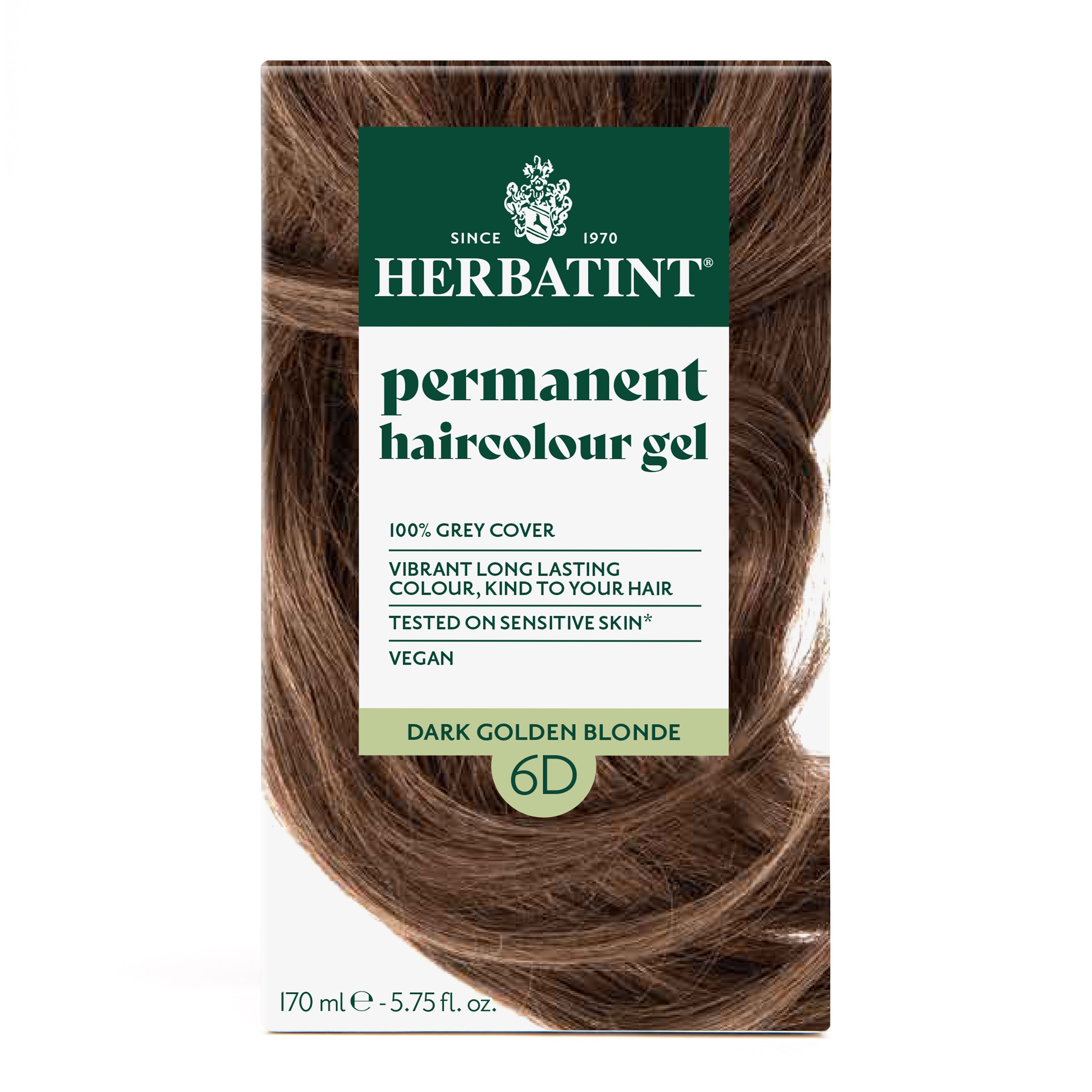 6D Dark Golden Blonde - Koyu Altın Sarı Bitkisel Saç Boyası