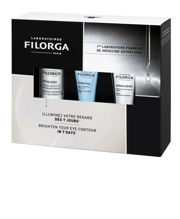 Basic Coff Brightening 2023 (Optim-Eyes-Airless 15 ml, Hydra-Hyal Cream-Tube 15 ml, Scrub & Detox-Tube 15 ml)
