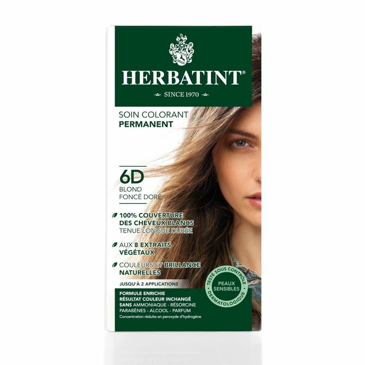 6D Dark Golden Blonde - Koyu Altın Sarı Bitkisel Saç Boyası