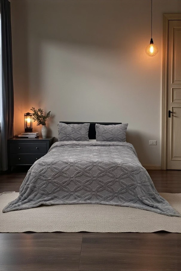 Orion Wellsoft Yatak Örtüsü Seti (230×250 + 2 Yastık Kılıfı) | Özel Tasarım, OEKO-TEX Sertifikalı, Ultra Soft & Sıcak, Tasarım Ödüllü