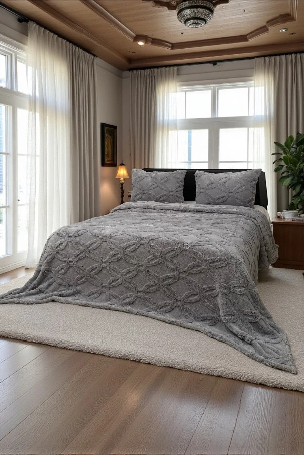 Orion Wellsoft Yatak Örtüsü Seti (230×250 + 2 Yastık Kılıfı) | Özel Tasarım, OEKO-TEX Sertifikalı, Ultra Soft & Sıcak, Tasarım Ödüllü