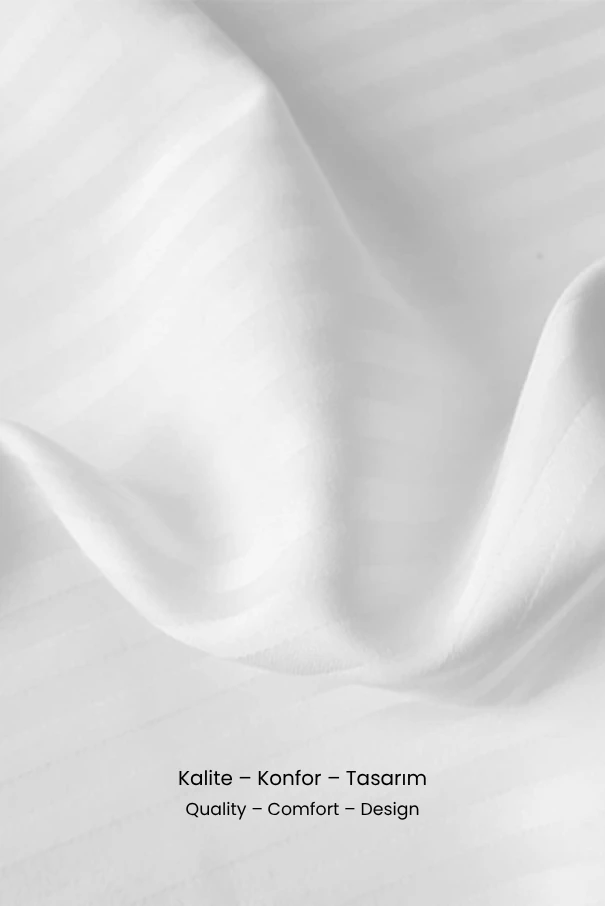 %100 Pamuk 82 Tel Saten Nevresim Seti – Yumuşak & Nefes Alabilir