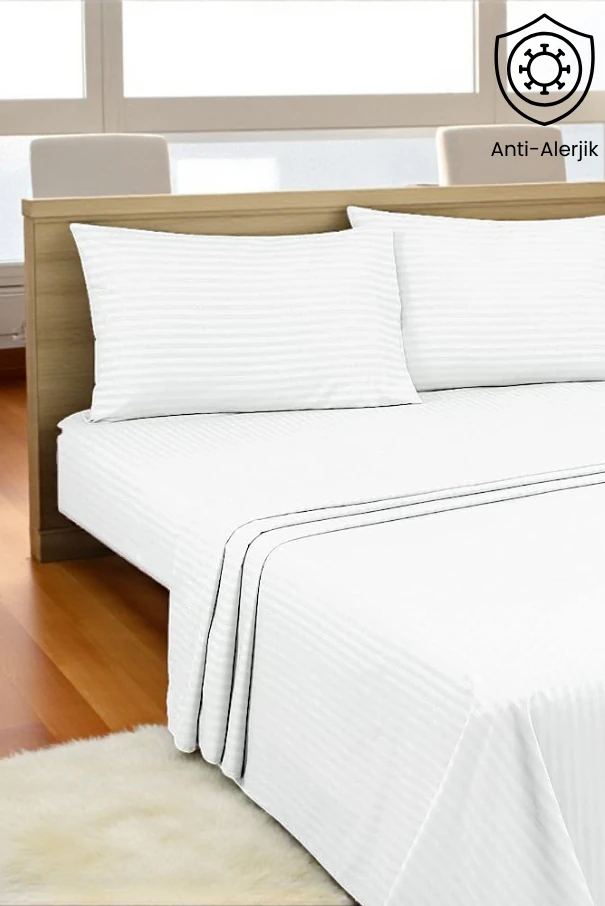 %100 Pamuk 82 Tel Saten Nevresim Seti – Yumuşak & Nefes Alabilir