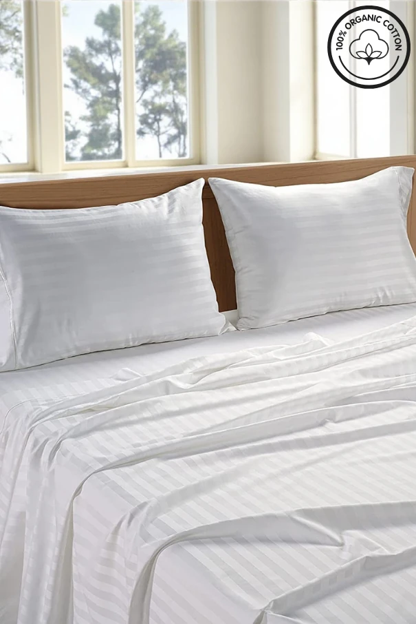 %100 Pamuk 82 Tel Saten Nevresim Seti – Yumuşak & Nefes Alabilir