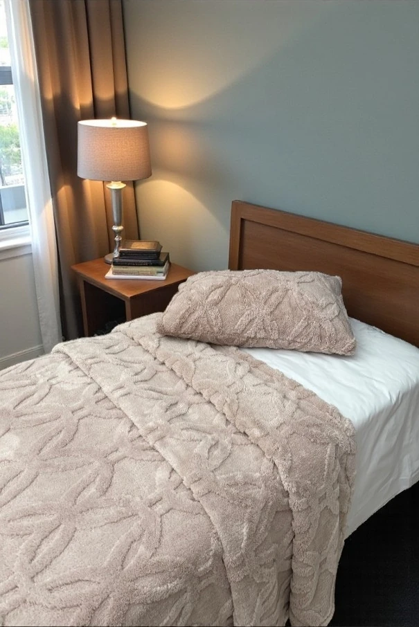 Orion Wellsoft Tek Kişilik Yatak Örtüsü Seti (180×235 cm + 1 Yastık Kılıfı) | Yumuşak ve Sıcak, Lüks Tasarım, OEKO-TEX Belgeli, Kışlık Battaniye Alternatifi