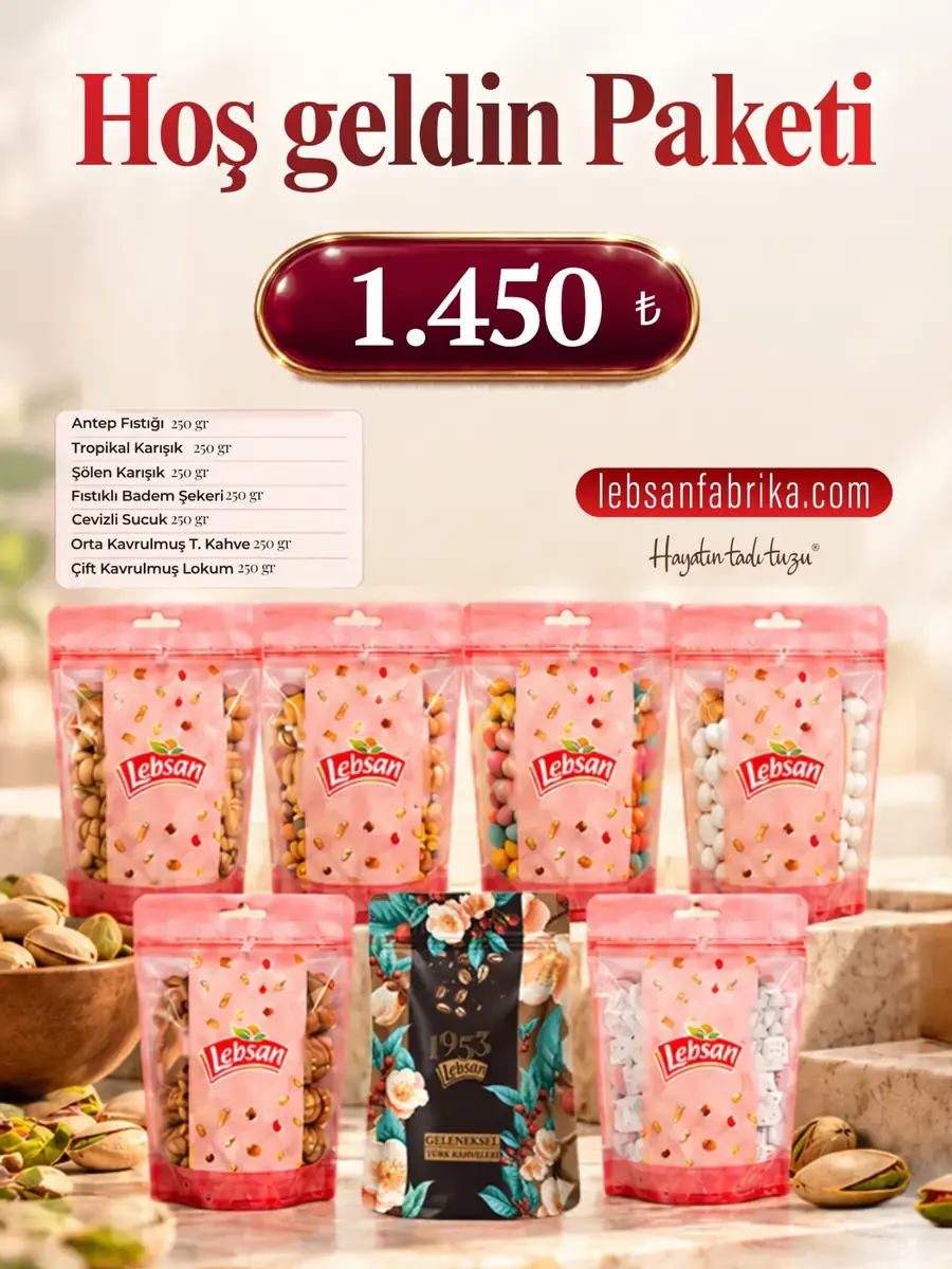Hoş Geldin Paketi: Lebsan'ın yedi ürünlü hazır paket afişi