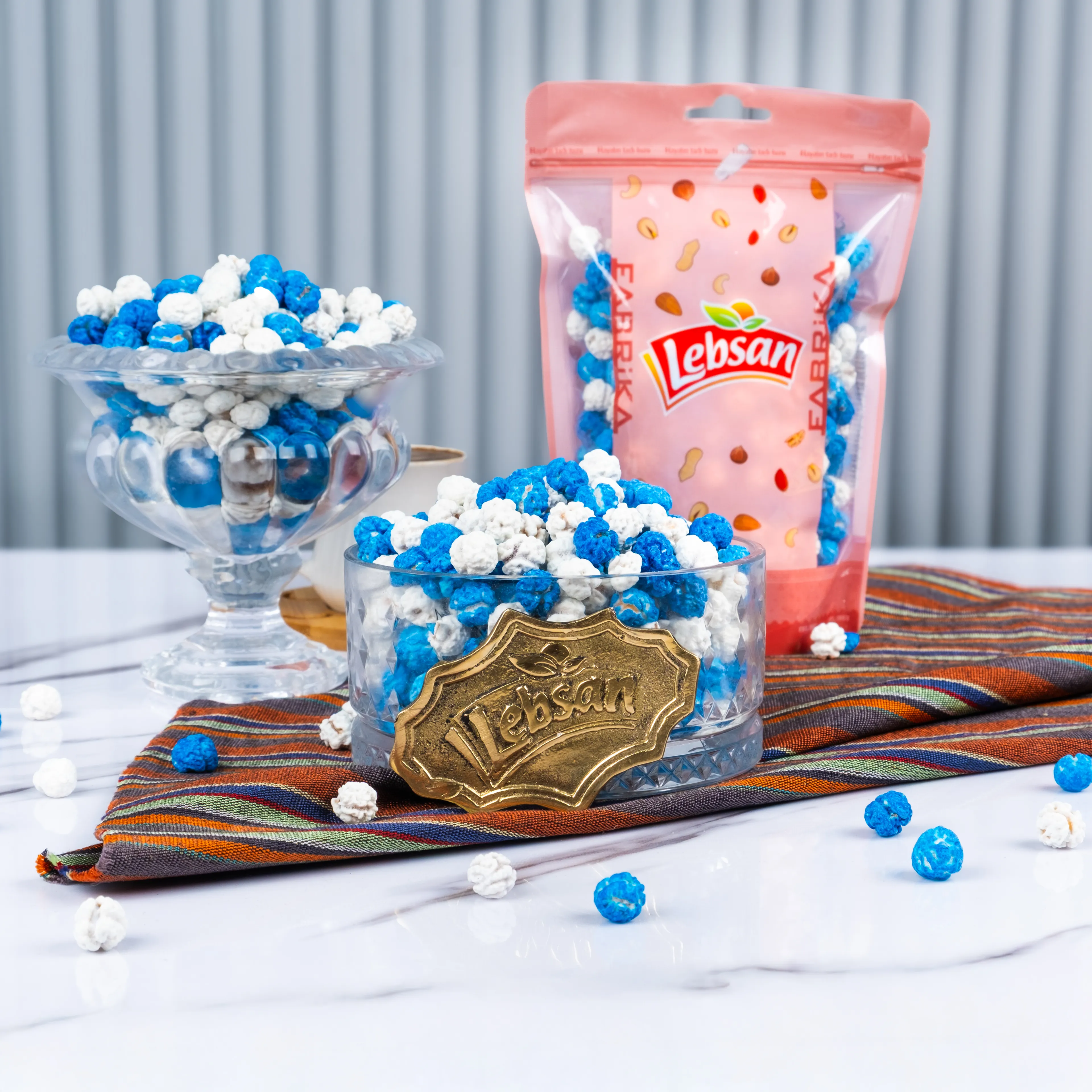 Leblebi Şekeri Mavi Beyaz