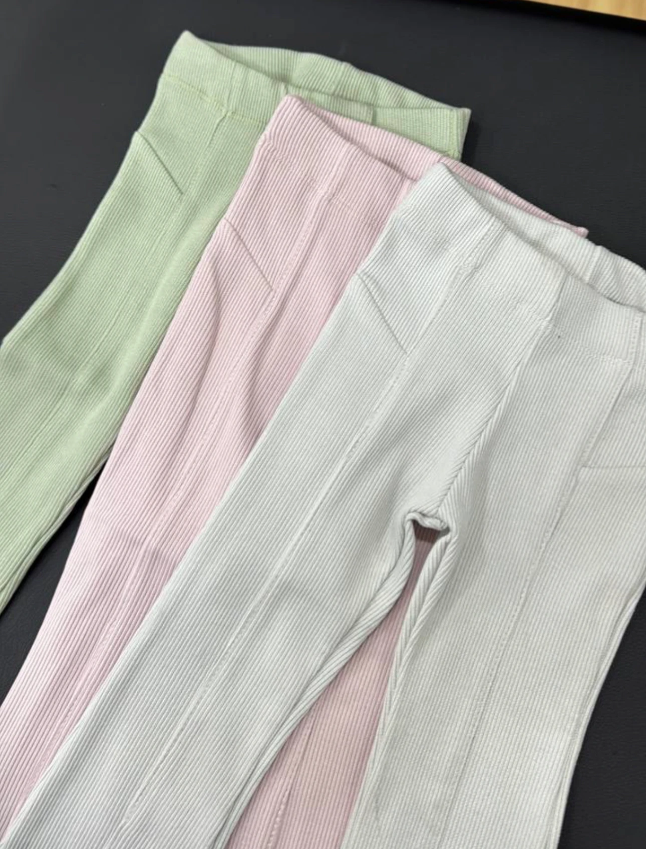 Fitilli Kaşkorse Tayt - Gri