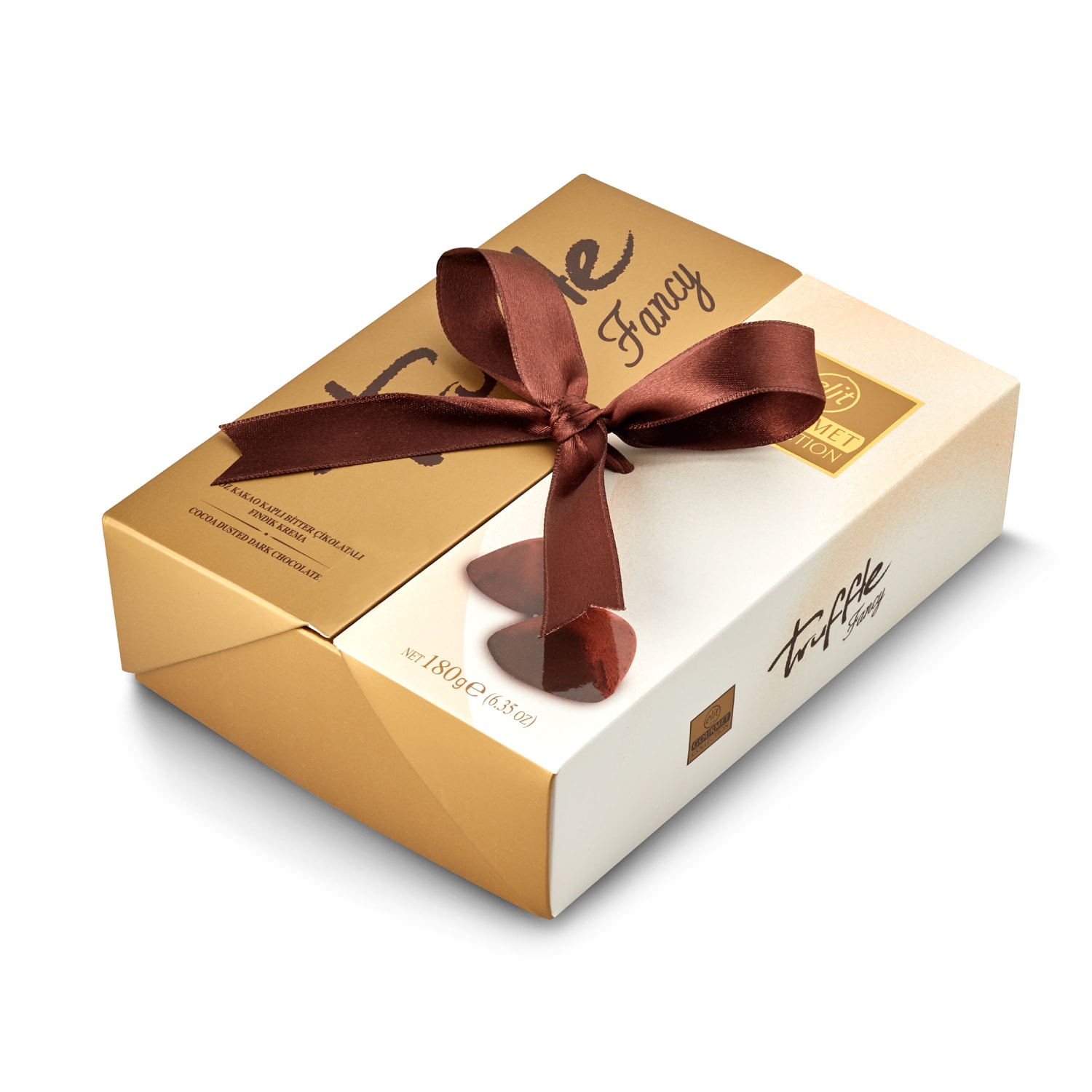 Gourmet Collection Truffle Fancy Toz Kakao Kaplı Trüf Çikolata 180g Glutensiz