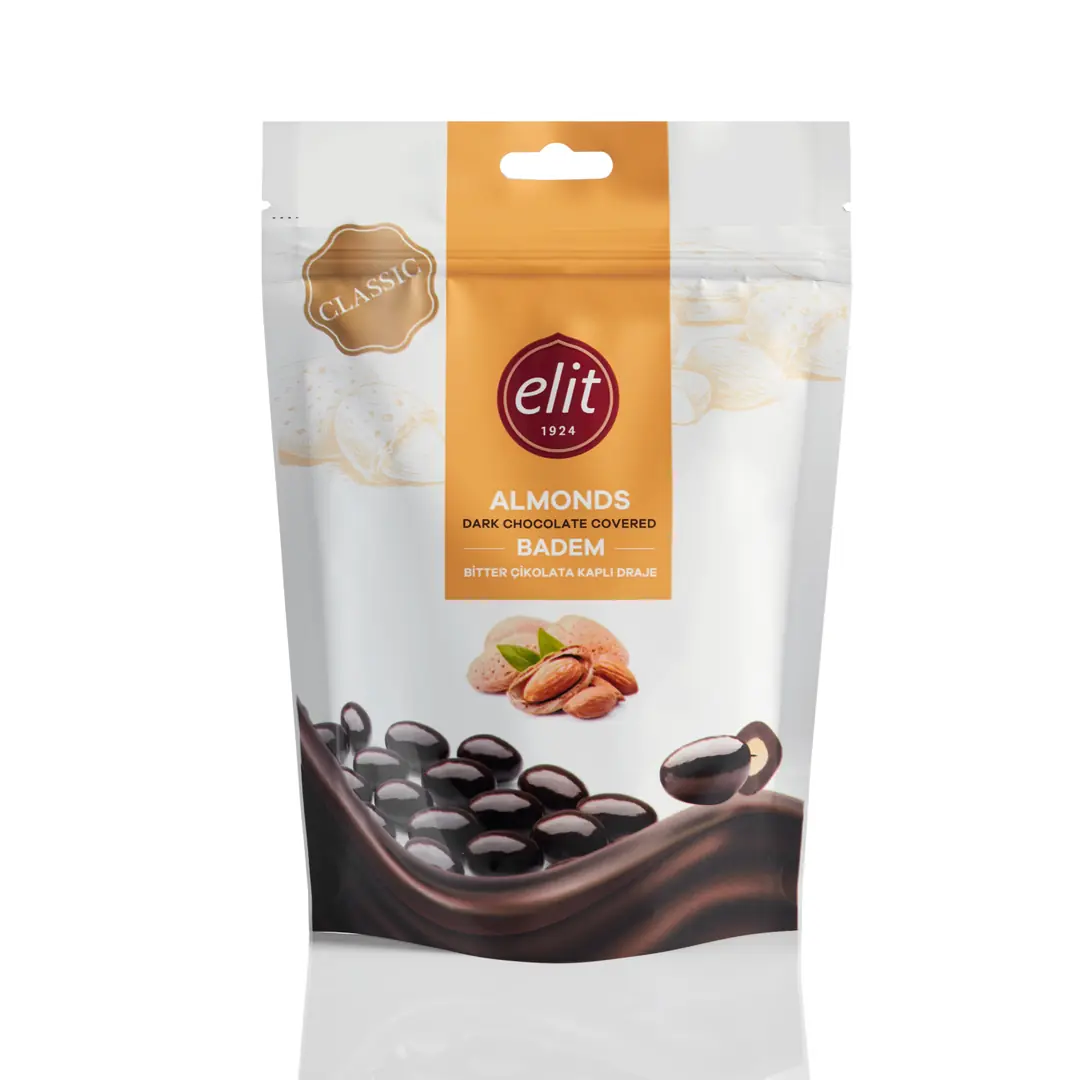Bitter Çikolatalı Bademli Draje 125g
