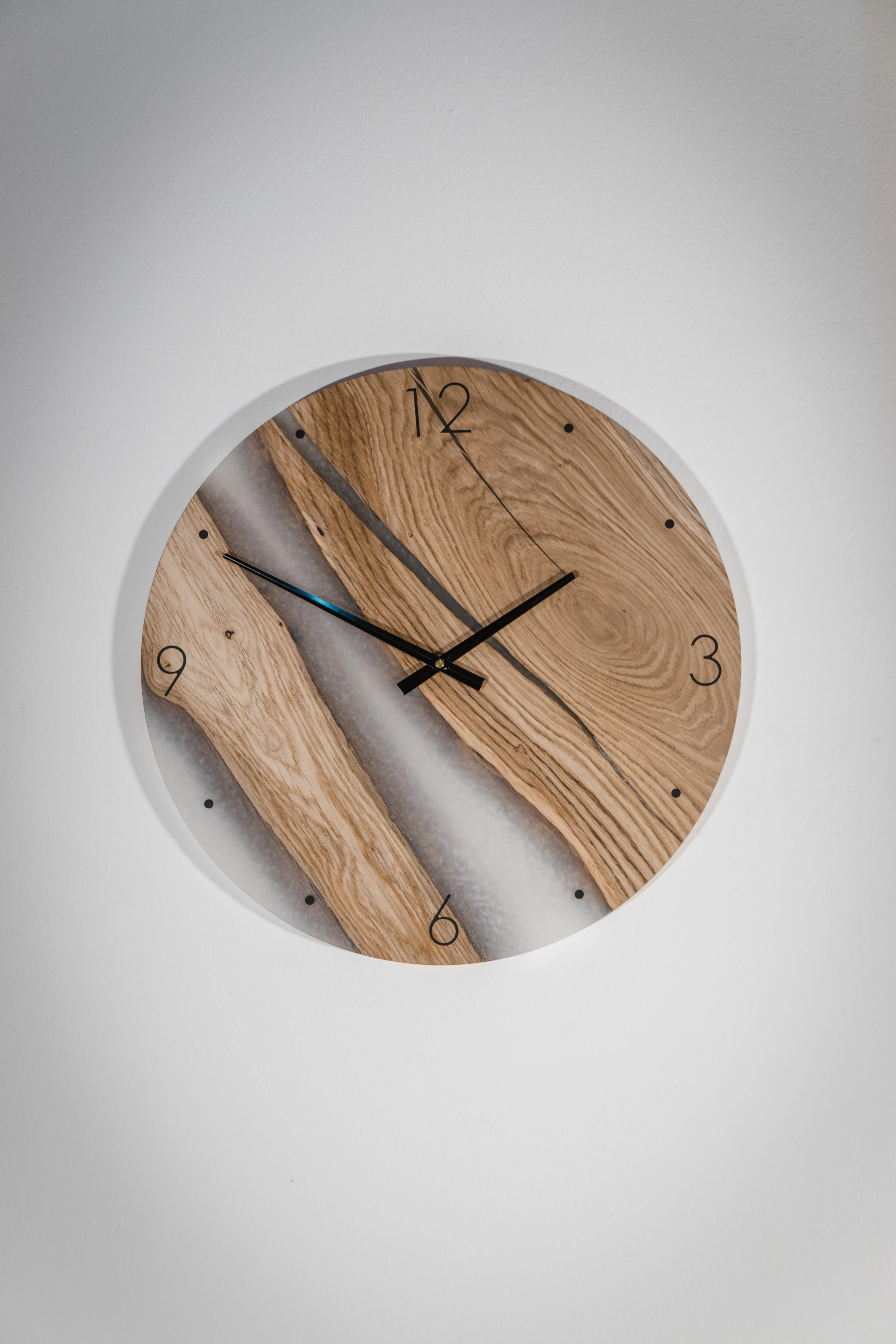 Wanduhr Wei Holz