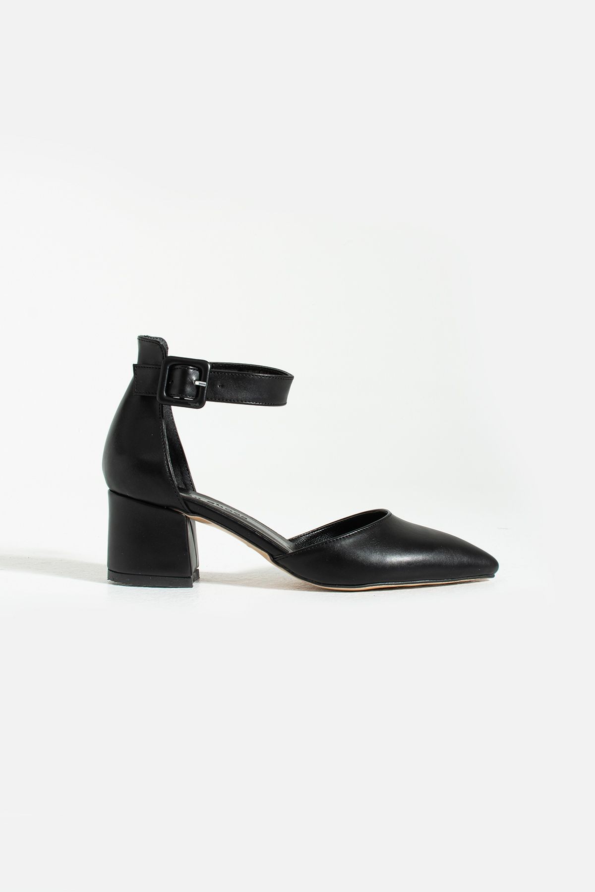 Kadin Yazlık Abiye Stiletto Kalın Topuklu Ayakkabi 5.5cm