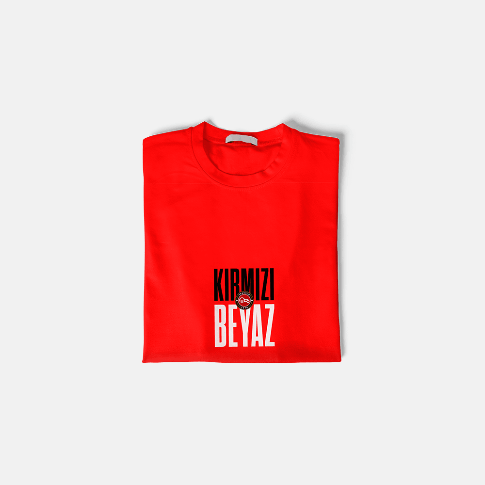 Kırmızı Beyaz Tişört 