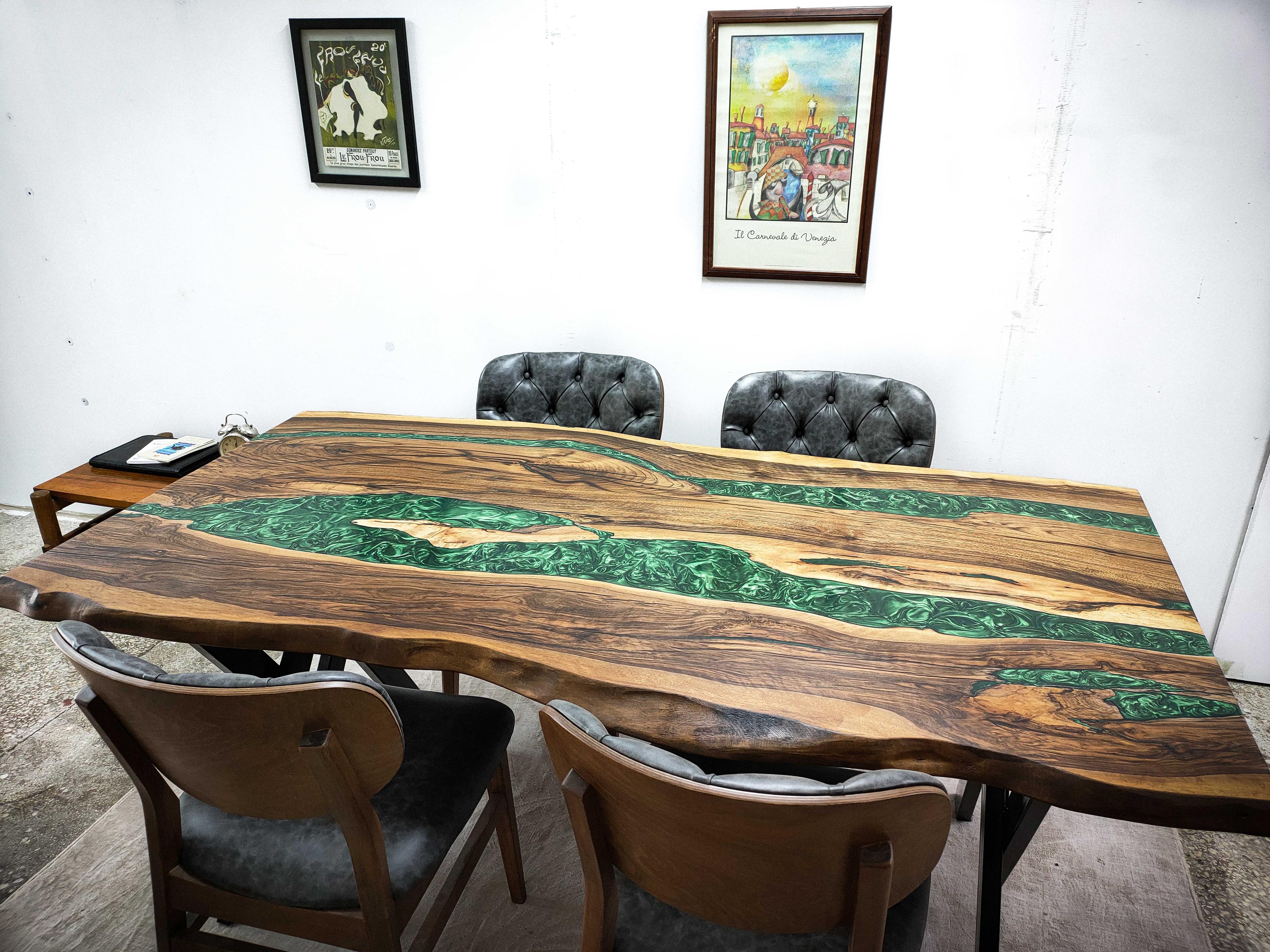 Custom River Epoxy Table