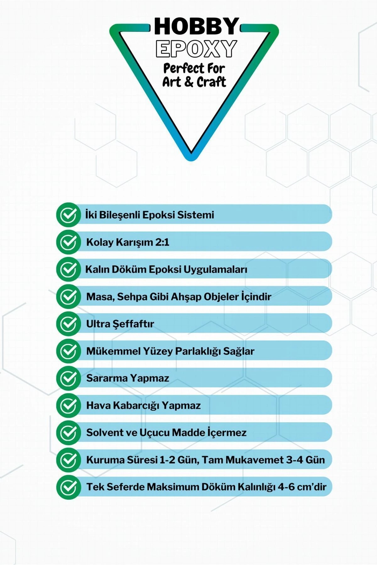 Wood Epoxy SB110 – 6 cm Kalın Döküm İçin Ultra Şeffaf Epoksi Reçine | 1.5–30 kg Set