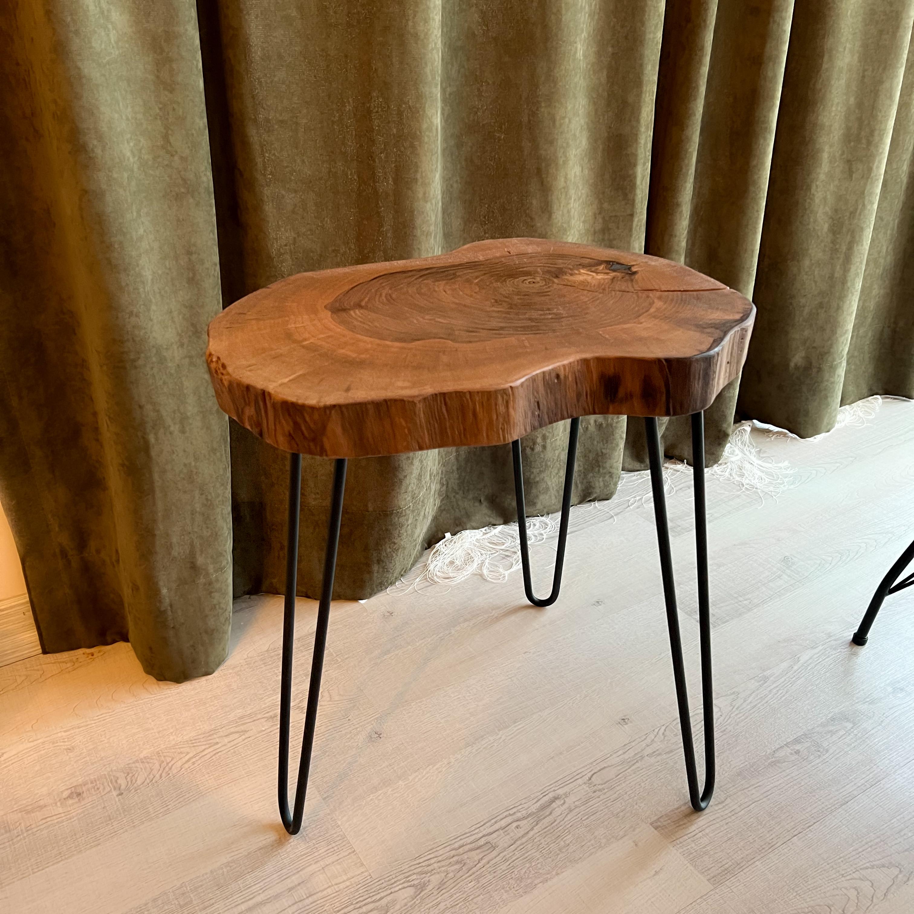 Live Edge Walnut Nested Coffee & Side Table Set