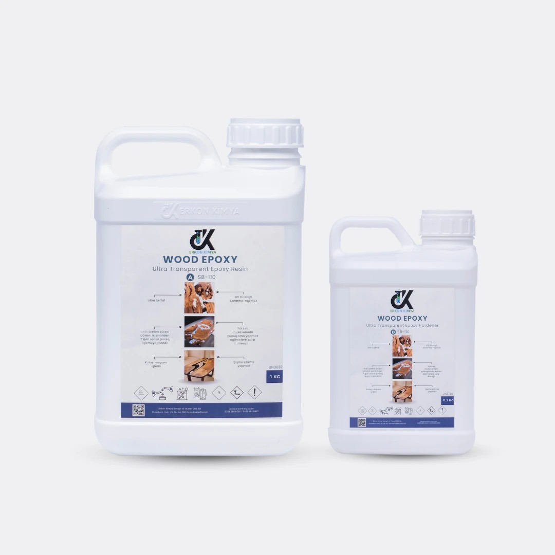 Wood Epoxy SB110 – 6 cm Kalın Döküm İçin Ultra Şeffaf Epoksi Reçine | 1.5–30 kg Set