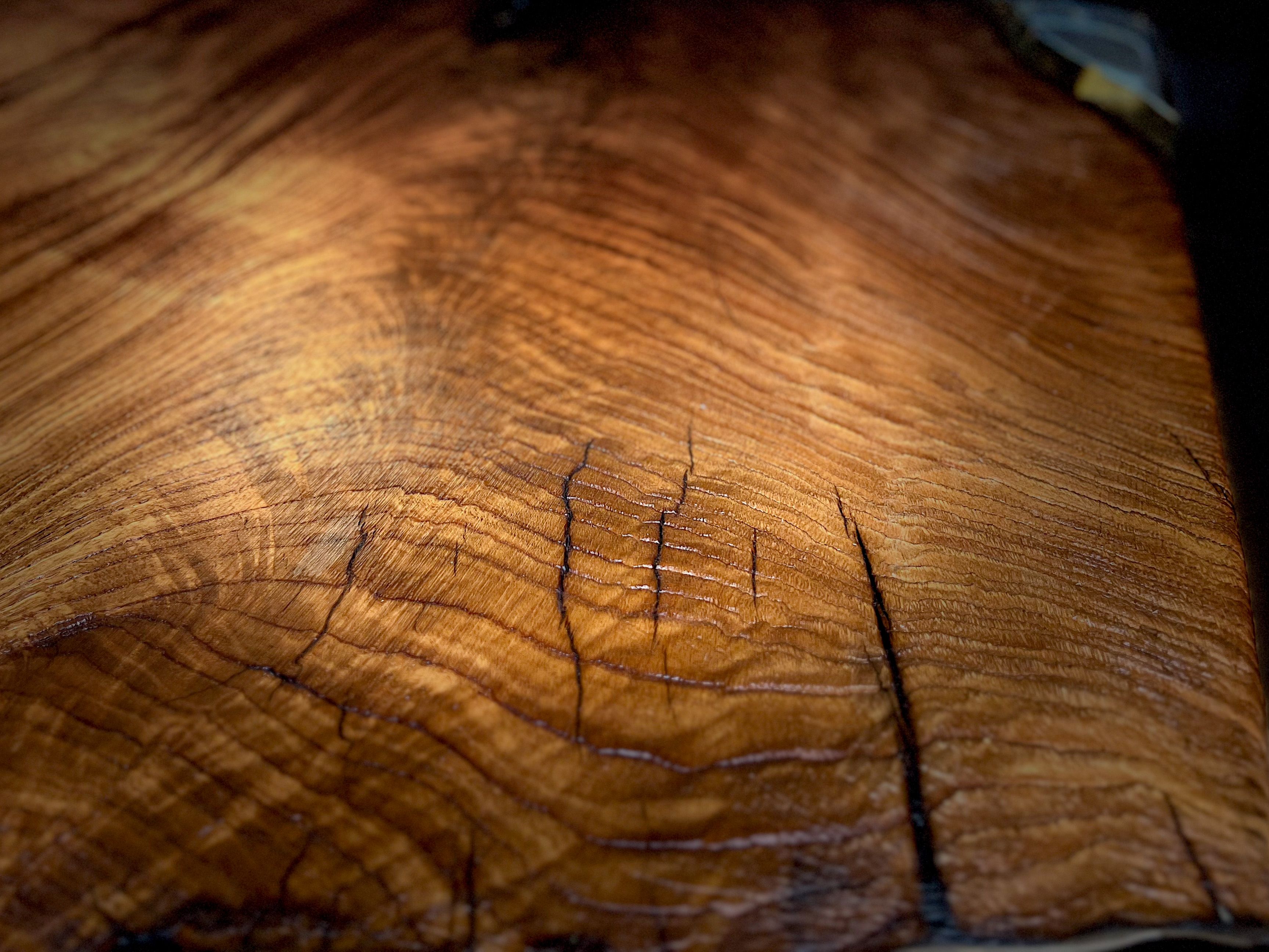 Rustic Distressed Chestnut One-of-a-kind Epoxy Coffee Table