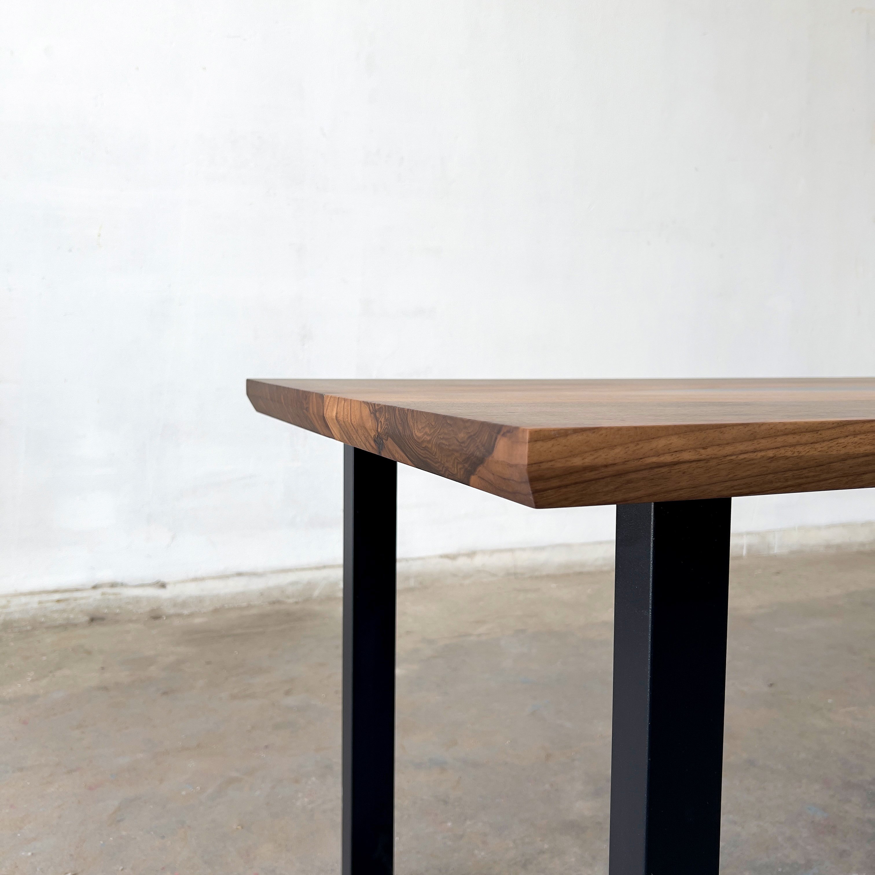 Bookmatched Walnut Black River Epoxy Table | Ouick Ship