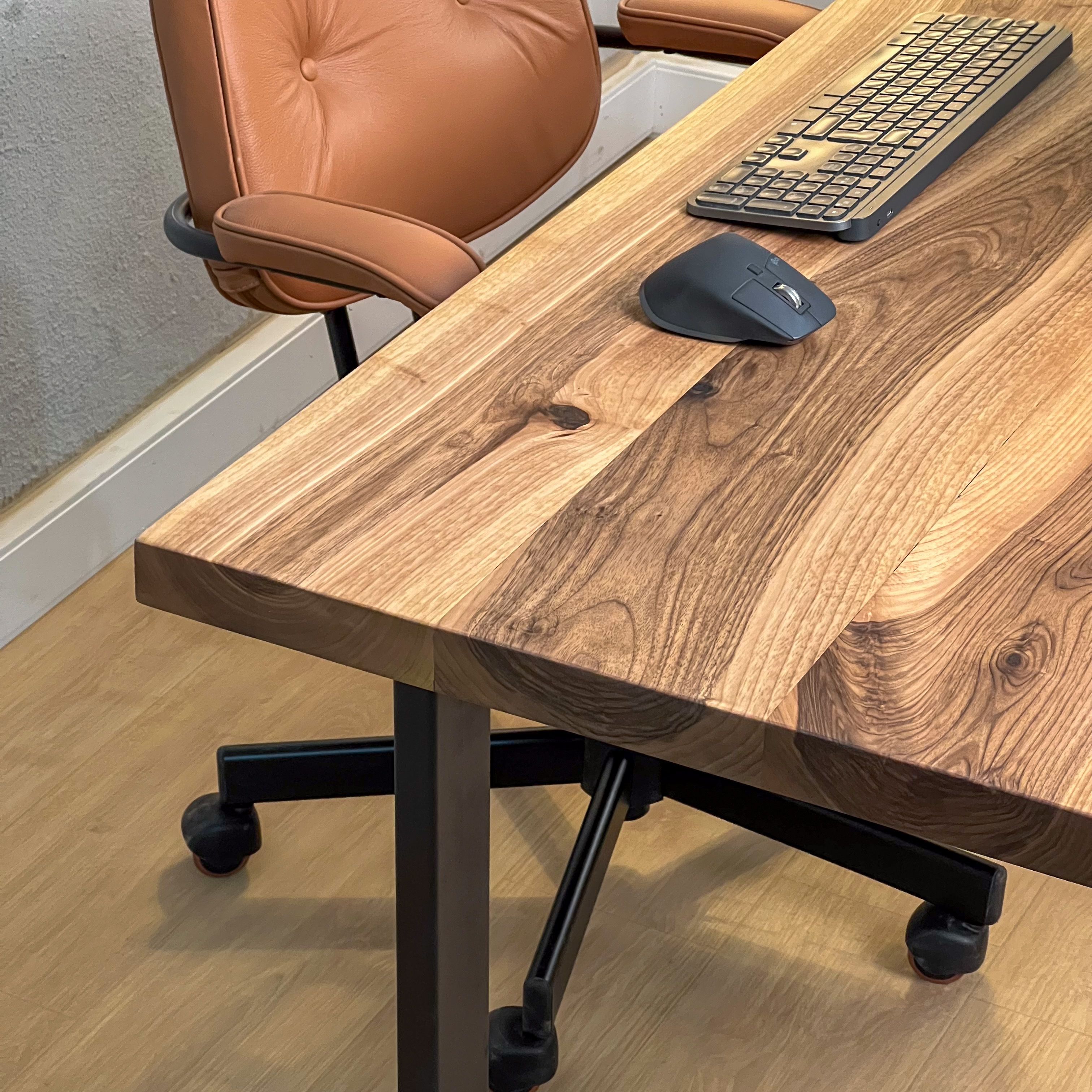 Solid Walnut Wood Office Desk