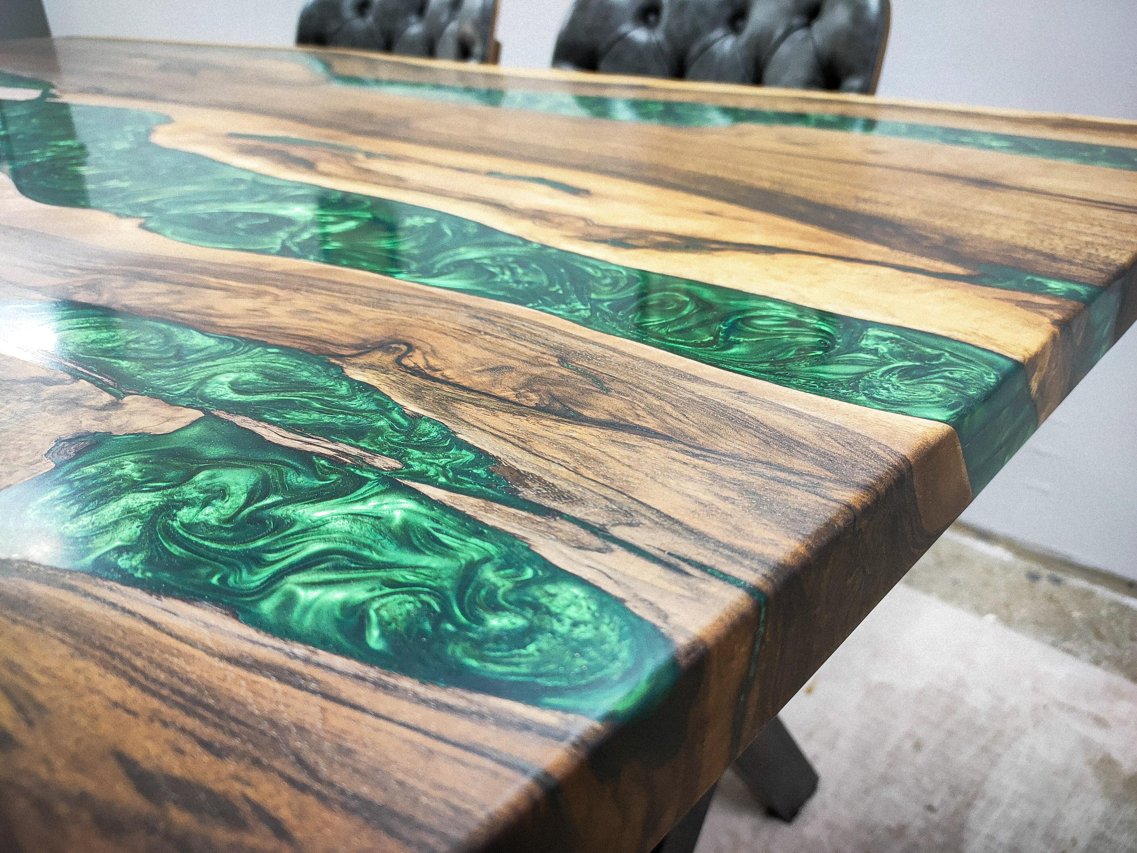 Custom River Epoxy Table