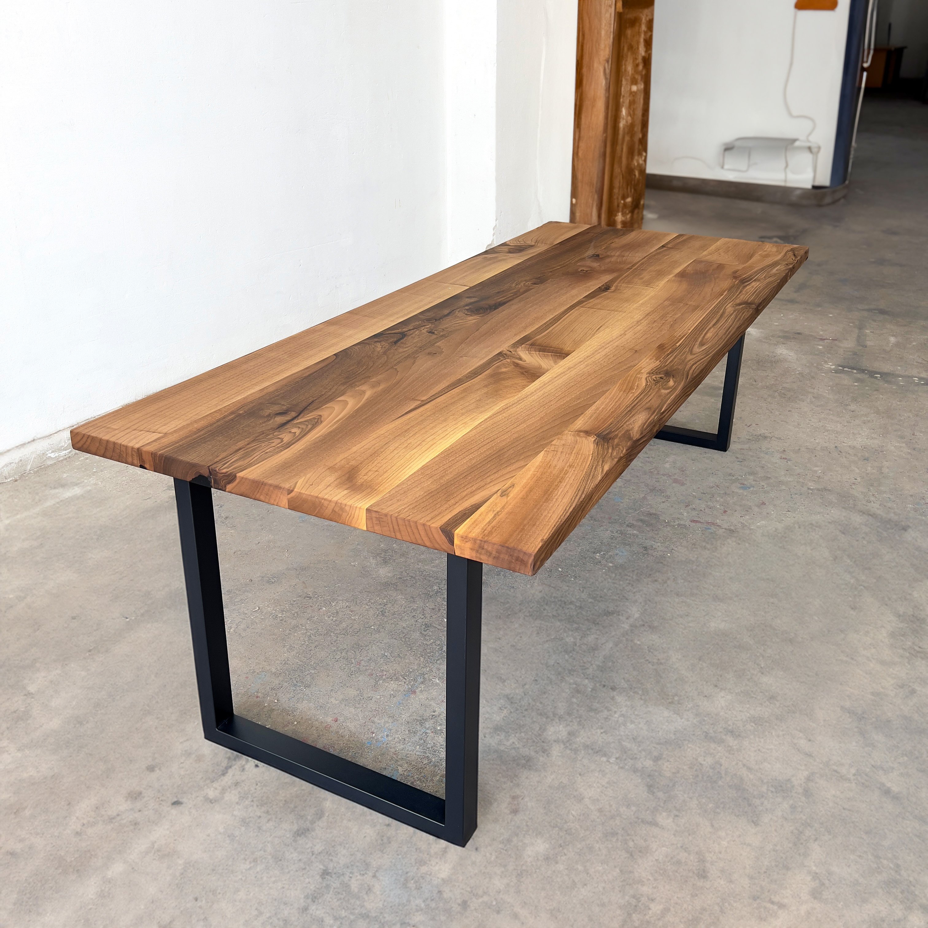 Solid Walnut Table and Matching Bench