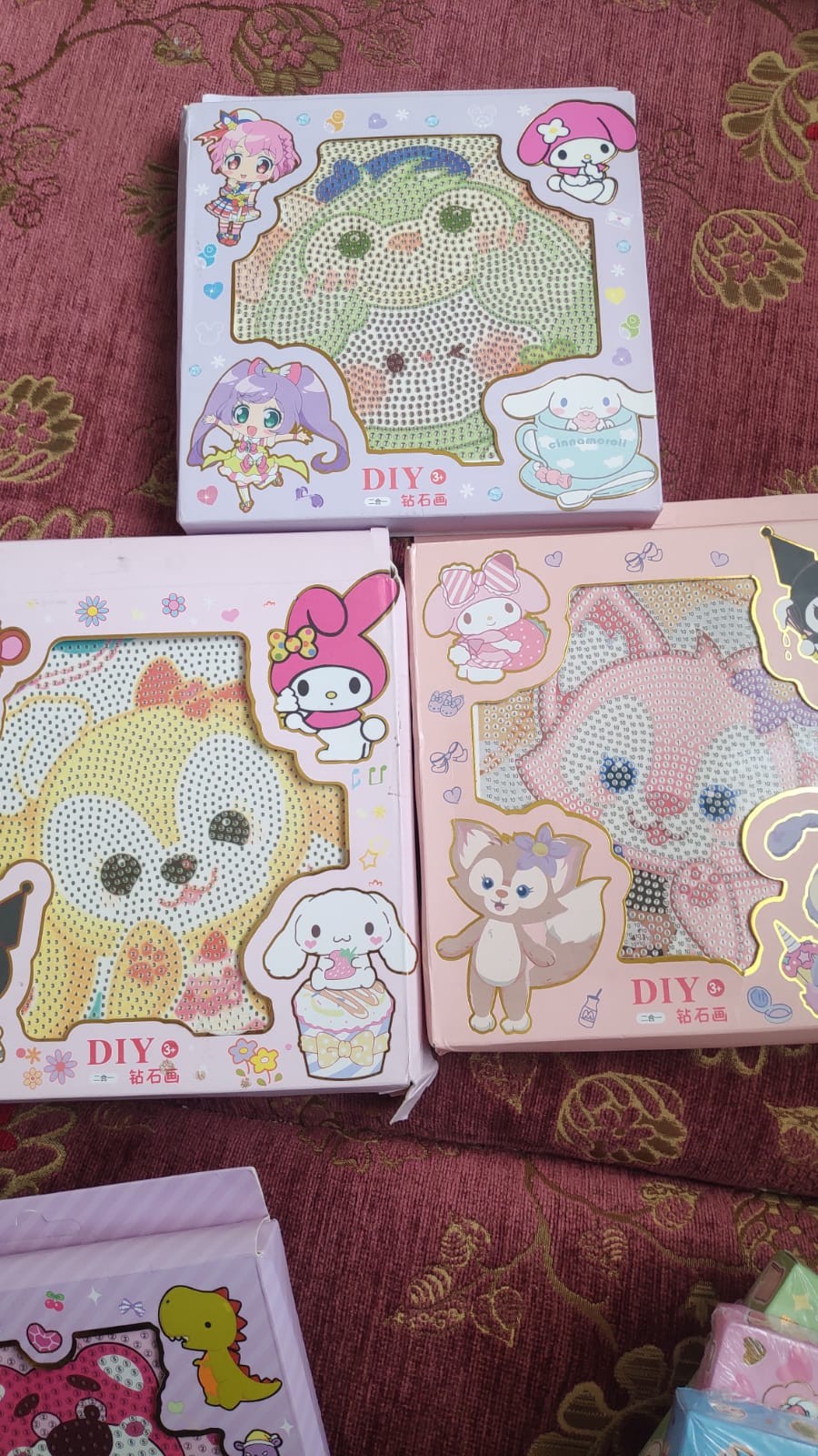 Diy+3  Büyük boy pullu sticker