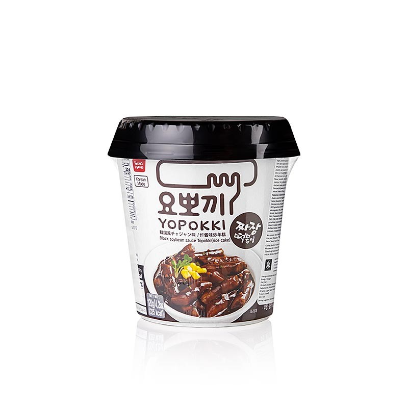 YOPOKKI Pirinç Kek Snack Cup Jjajang (siyah fasulye ezmesi) 120gr