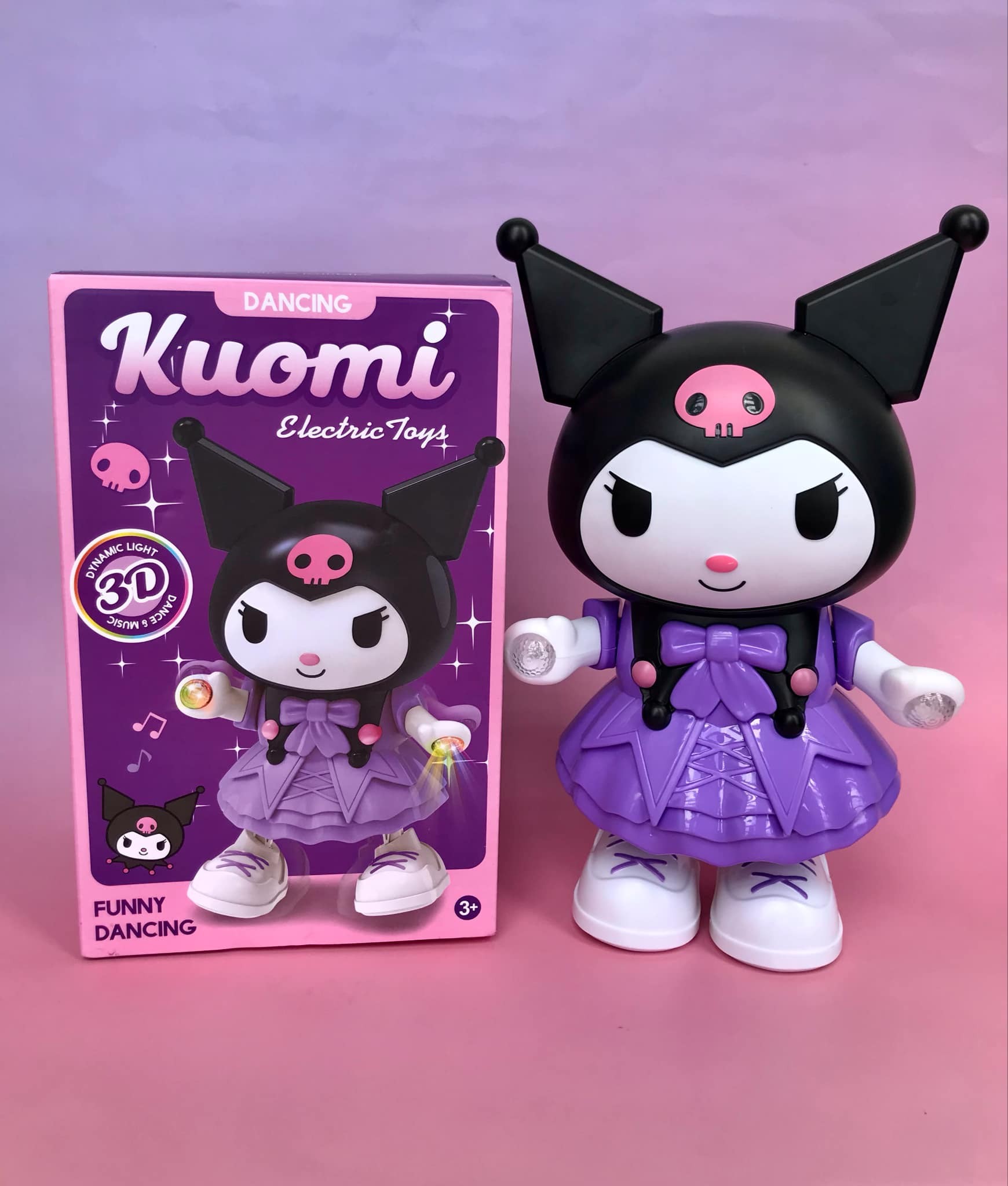 Kuromi Işıklı ve Müzikli Dans Eden Robot Oyuncak