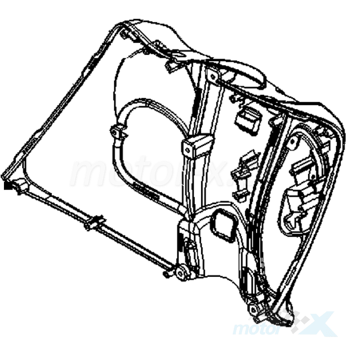 KYMCO AGILITY ON IC PANEL UST DEKOR KAPAK (MAVI)