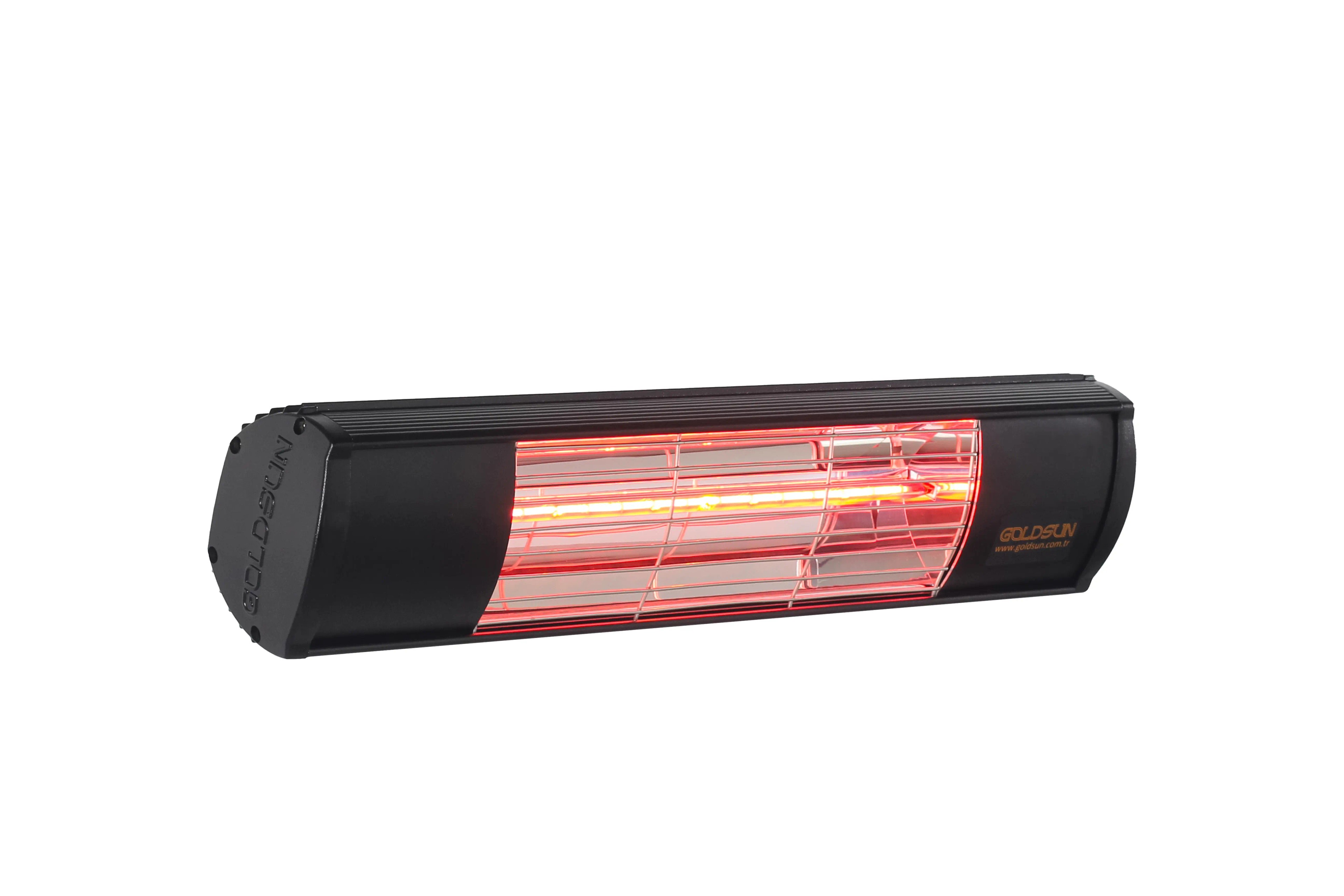 Goldsun Aqua 2000W Suya Dayanıklı (IP55) Duvar Tipi Dış Mekan %80 Az Işıklı Göz Yormayan Elektrikli Infrared Isıtıcı