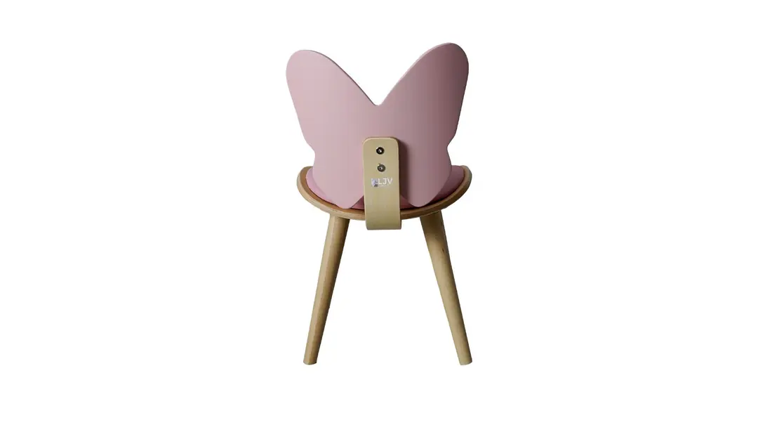 Wing Sandalye Pembe görseli 5