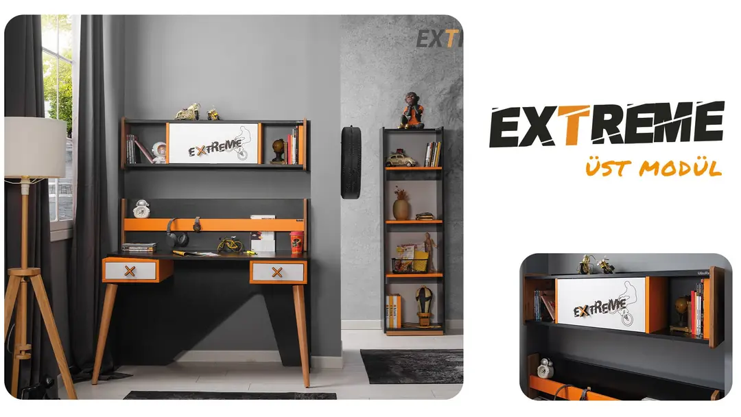 Extreme Çalışma Masası Üst Modül görseli 2