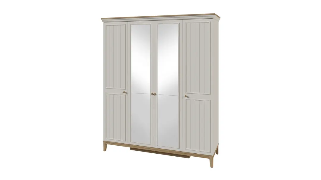 Regnum 4 Kapaklı Dolap (Aynalı) görseli 1