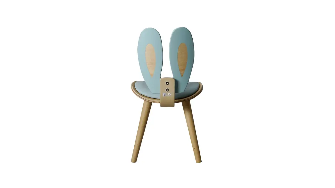Bunny Sandalye Mavi görseli 5