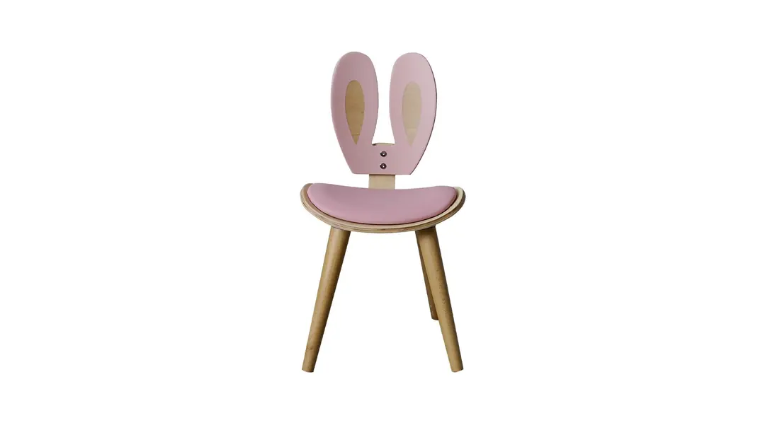 Bunny Sandalye Pudra görseli 2