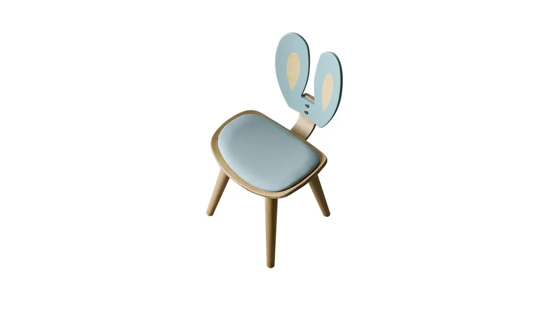 Bunny Sandalye Mavi görseli 3