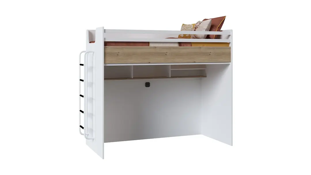 Fenix New Akıllı Ranza Metal Merdivenli 100*200 Ceviz görseli 1