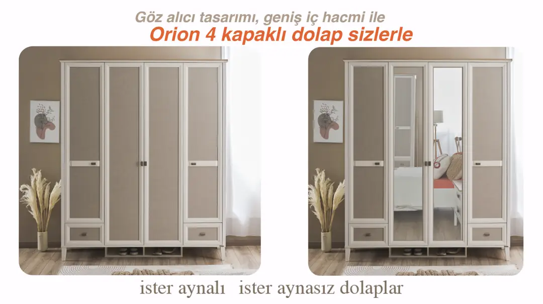 Orion 4 Kapaklı Dolap görseli 4