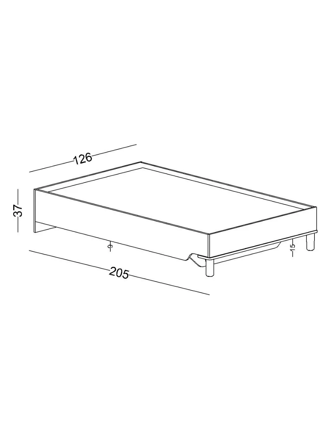 Bohemlife Baza 120x200 görseli 7