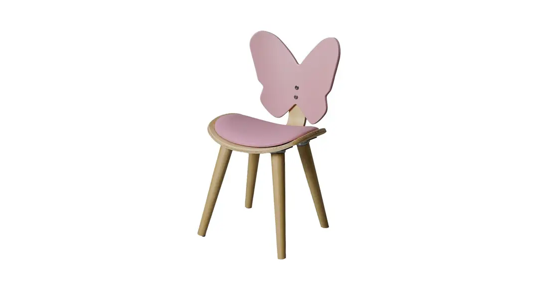 Wing Sandalye Pembe görseli 1
