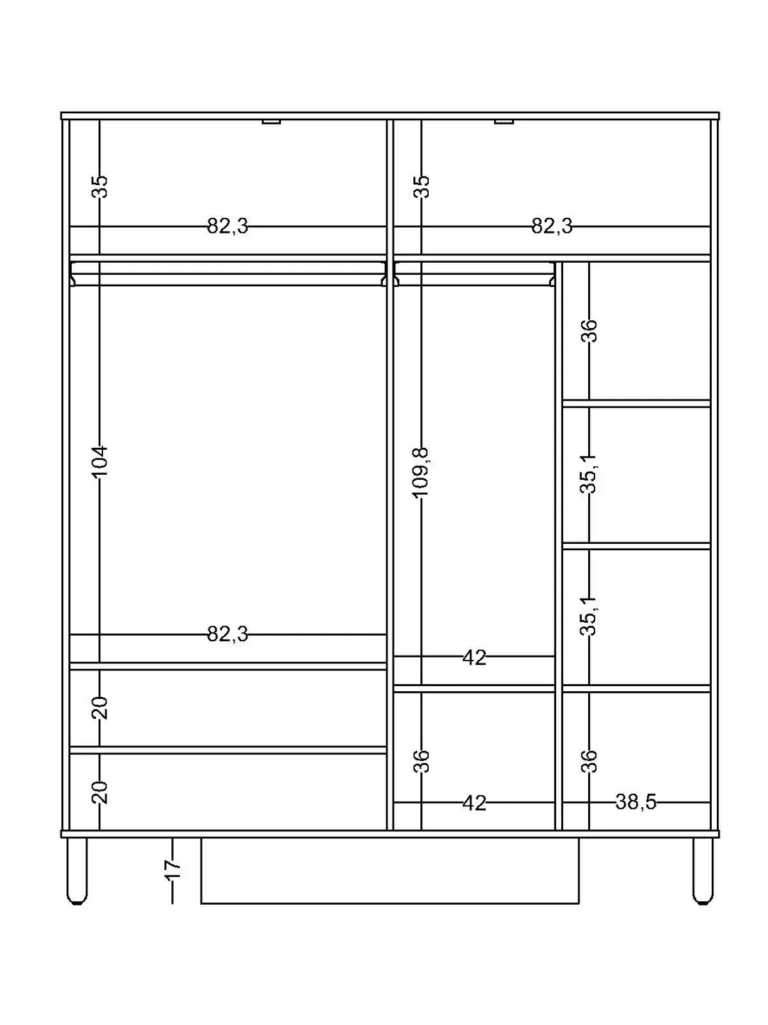 Sofia 4 Kapaklı Dolap görseli 5