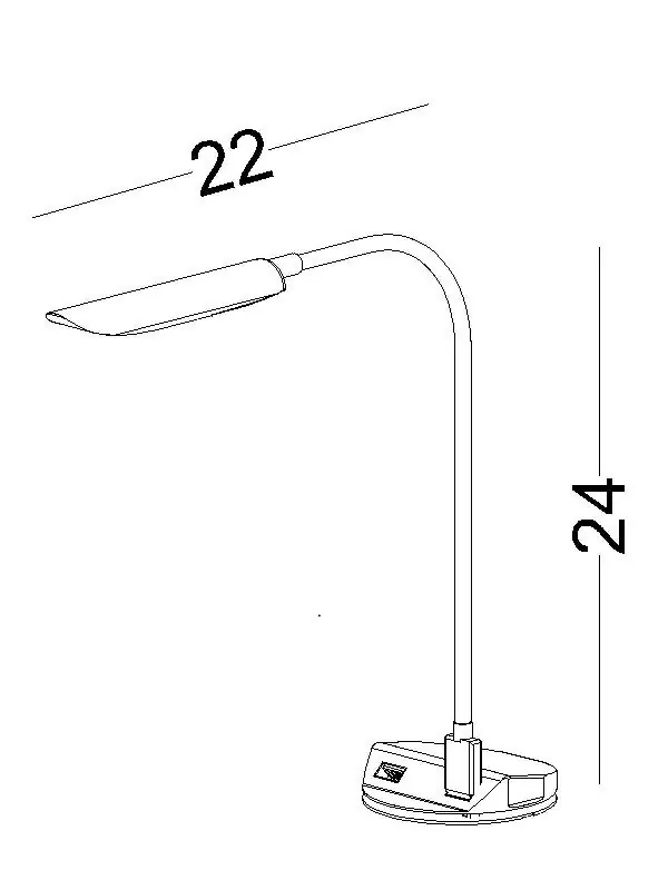 Usb Port&Led Beyaz Aydınlatma Aparatı görseli 2