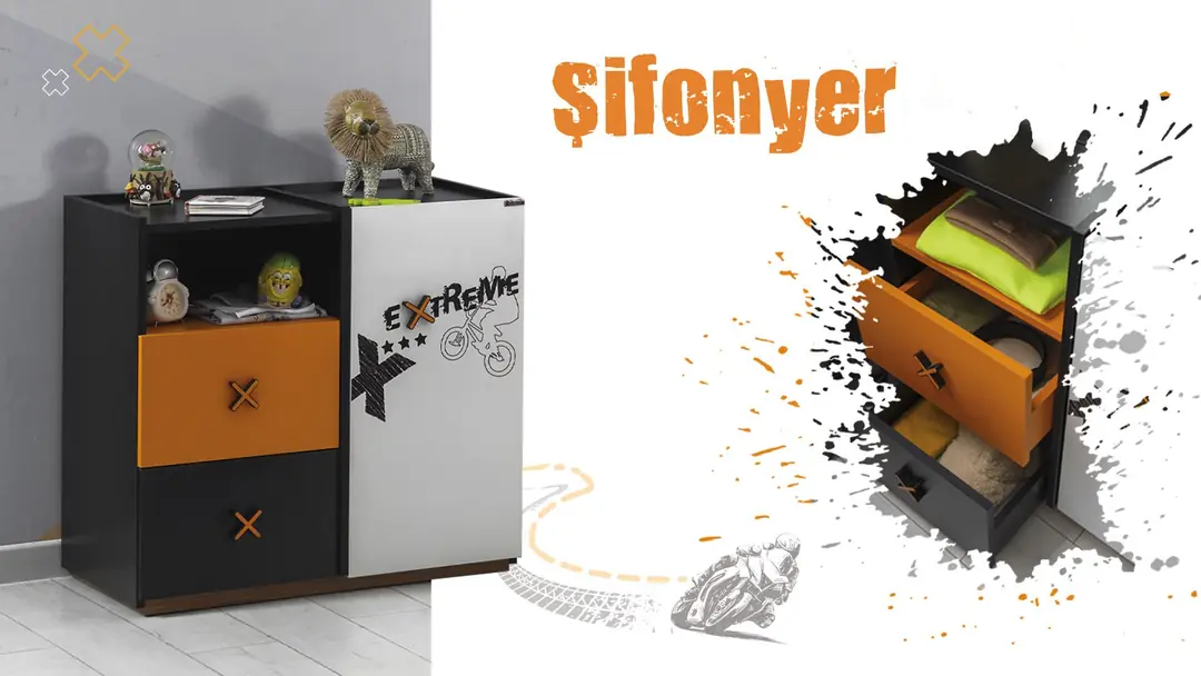 Extreme Şifonyer Ve Aynası görseli 3